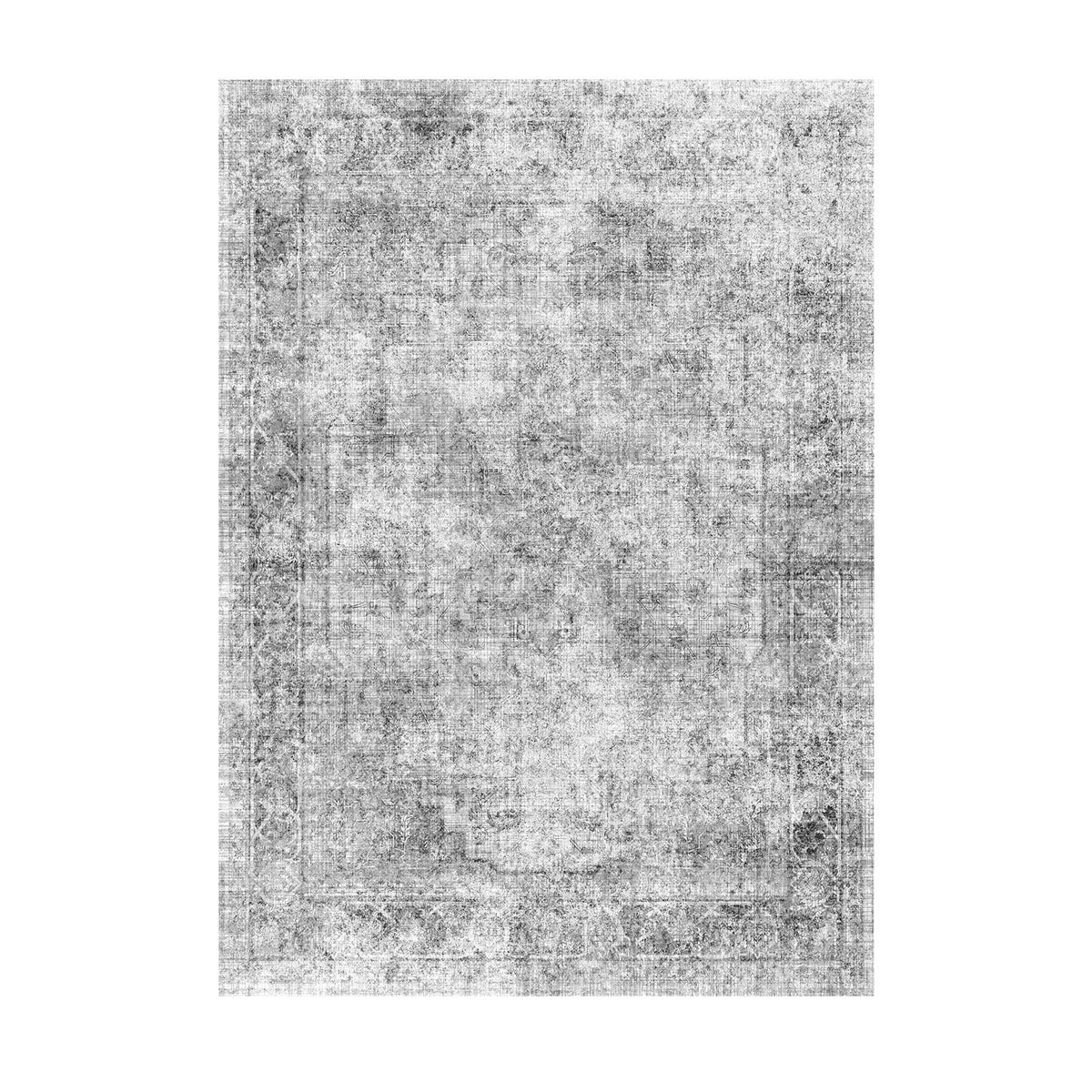 Area Rug, 2743.2 x 3658 mm Large Washable Boho Rug, Non-Slip and Tear-Resistant Soft Carpet, Pet & Child Friendly Bohemian Area Rugs, Indoor Mat for Bedroom, Living Room, Kids Room, Office, Gray