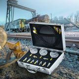 Test Kits: VEVOR Hydraulic Pressure Test Kit, 250/400/600bar, 3 Gauges 9 Test Couplings 3 Test Hoses, Excavator Hydraulic Test Gauge Set with Portable Carrying Case for Excavator Tractors Construction Machinery