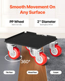 Side Tables: VEVOR Furniture Dolly Heavy Duty Furniture Mover with 5 Wheels 1575 kg Capacity