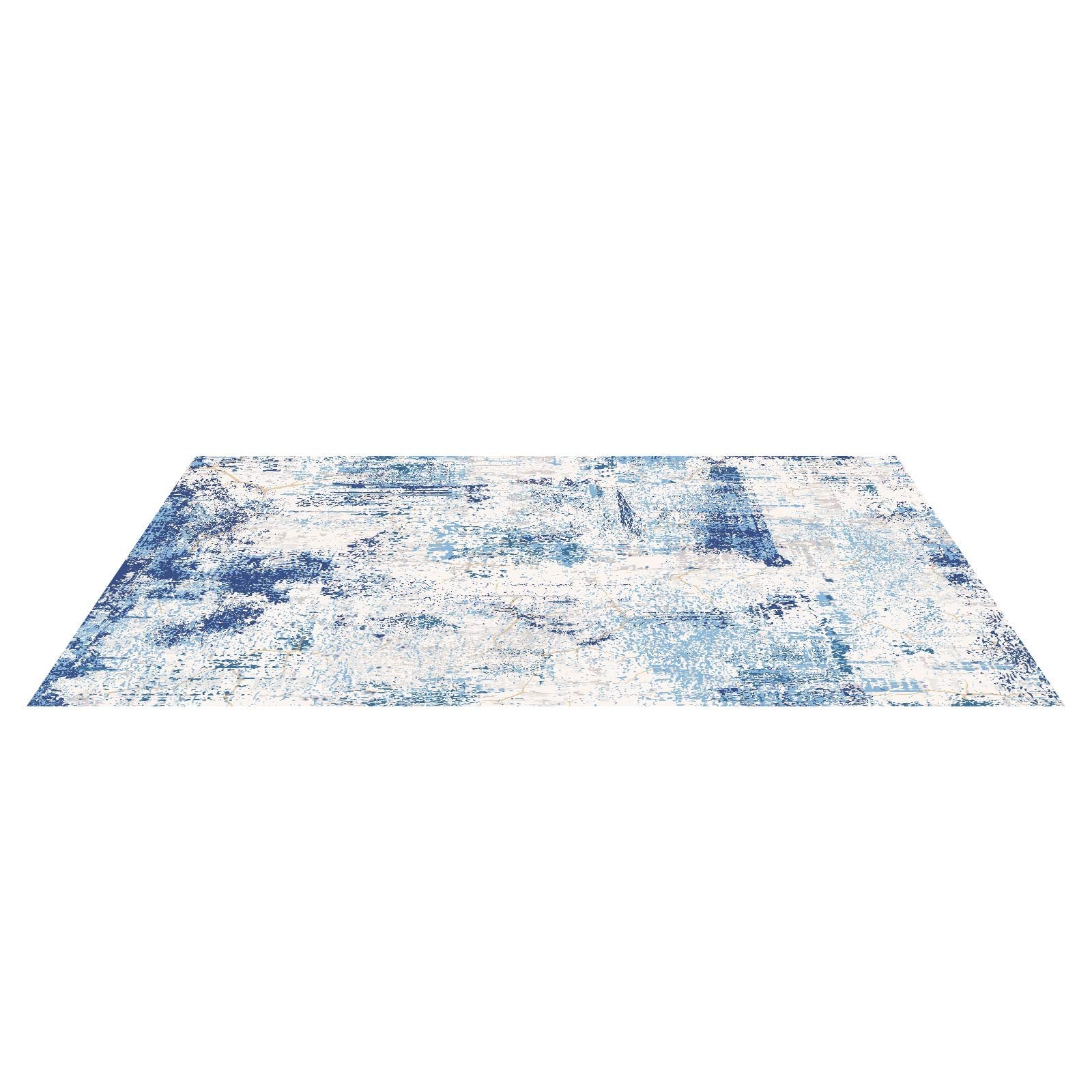 Dog Beds: VEVOR Area Rug, 1524x2133.6mm Large Washable Rug, Non-Slip and Tear-Resistant Soft Carpet, Pet & Child Friendly Modern Area Rugs, Indoor Mat for Bedroom, Office, Living Room, Kids Room, Entryway, Blue