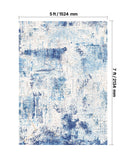 Dog Beds: VEVOR Area Rug, 1524x2133.6mm Large Washable Rug, Non-Slip and Tear-Resistant Soft Carpet, Pet & Child Friendly Modern Area Rugs, Indoor Mat for Bedroom, Office, Living Room, Kids Room, Entryway, Blue