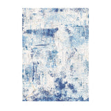 Dog Beds: VEVOR Area Rug, 1524x2133.6mm Large Washable Rug, Non-Slip and Tear-Resistant Soft Carpet, Pet & Child Friendly Modern Area Rugs, Indoor Mat for Bedroom, Office, Living Room, Kids Room, Entryway, Blue