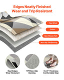 Dog Beds: VEVOR Area Rug, 1524x2133.6mm Large Washable Rug, Non-Slip Tear-Resistant Soft Carpet, Pet & Child Friendly Modern Area Rugs, Indoor Mat for Bedroom, Living Room, Kids Room, Entryway, Charcoal Gray