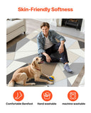Dog Beds: VEVOR Area Rug, 1524x2133.6mm Large Washable Rug, Non-Slip Tear-Resistant Soft Carpet, Pet & Child Friendly Modern Area Rugs, Indoor Mat for Bedroom, Living Room, Kids Room, Entryway, Charcoal Gray