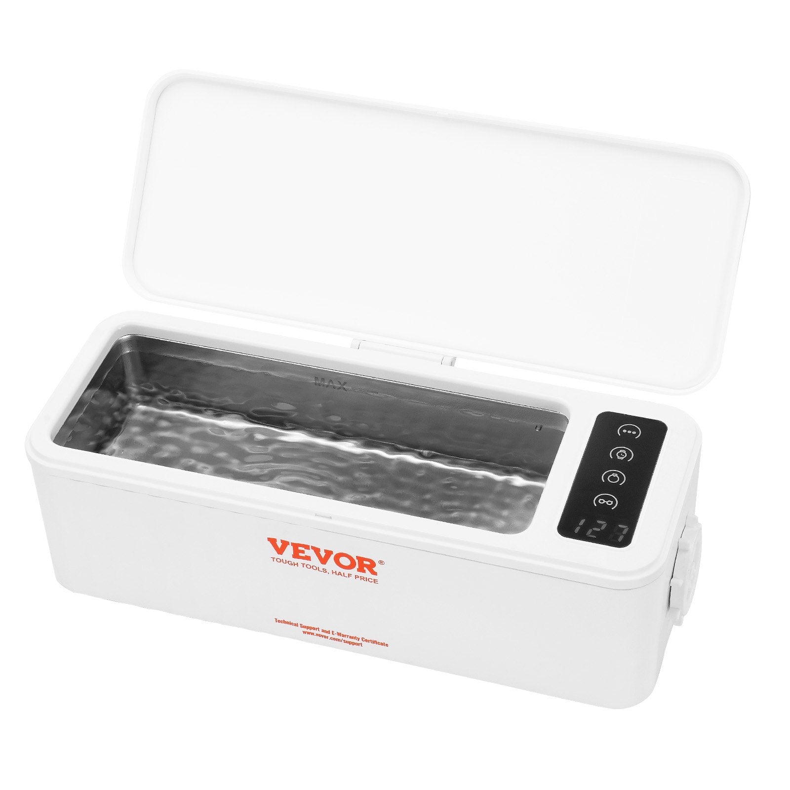 Jewellery Cleaners: VEVOR Jewelry Cleaner Ultrasonic Machine, Ultrasonic Cleaner Machine 16oz (470ml) with 4 Timer Modes, Portable ultrasonic jewelry cleaner with Cleaning Basket for Eyeglasses, Watches, Dentures, Rings