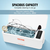 Jewellery Cleaners: VEVOR Jewelry Cleaner Ultrasonic Machine, Ultrasonic Cleaner Machine 16oz (470ml) with 4 Timer Modes, Portable ultrasonic jewelry cleaner with Cleaning Basket for Eyeglasses, Watches, Dentures, Rings