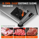 Speciality Appliances: VEVOR Meat Slicer, 180W Electric Deli Food Slicer with 7.5" SUS420 Stainless Steel Blade and Blade Guard, 0 - 0.6 inch Adjustable Thickness for Home Use, Easy to Clean, Cut Meat, Bread, Ham and Cheese