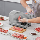 Speciality Appliances: VEVOR Meat Slicer, 180W Electric Deli Food Slicer with 7.5" SUS420 Stainless Steel Blade and Blade Guard, 0 - 0.6 inch Adjustable Thickness for Home Use, Easy to Clean, Cut Meat, Bread, Ham and Cheese