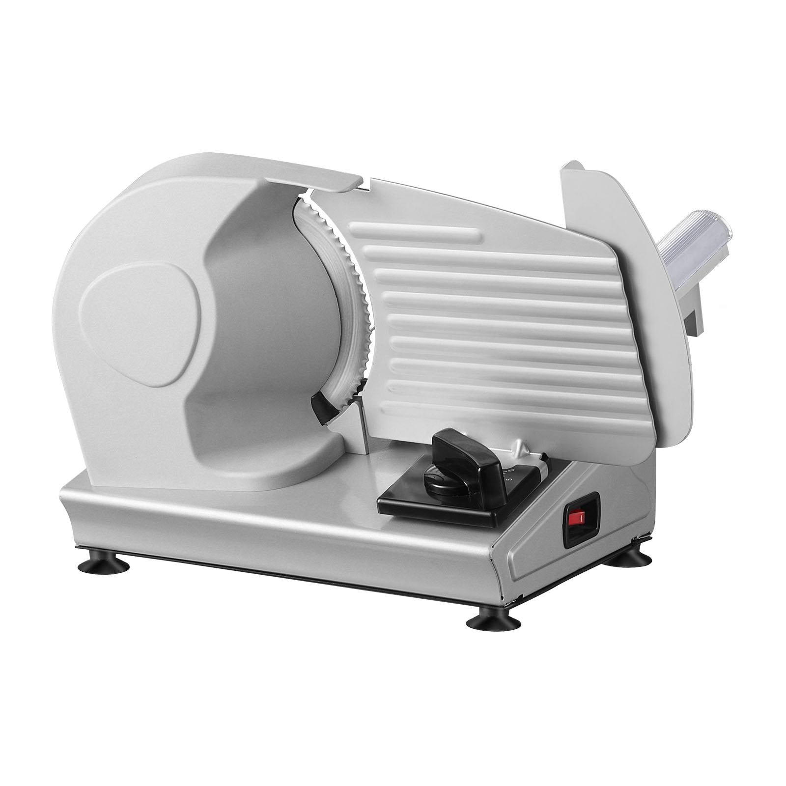Meat Slicer, 180W Electric Deli Food Slicer with 7.5" SUS420 Stainless Steel Blade and Blade Guard, 0 - 0.6 inch Adjustable Thickness for Home Use, Easy to Clean, Cut Meat, Bread, Ham and Cheese