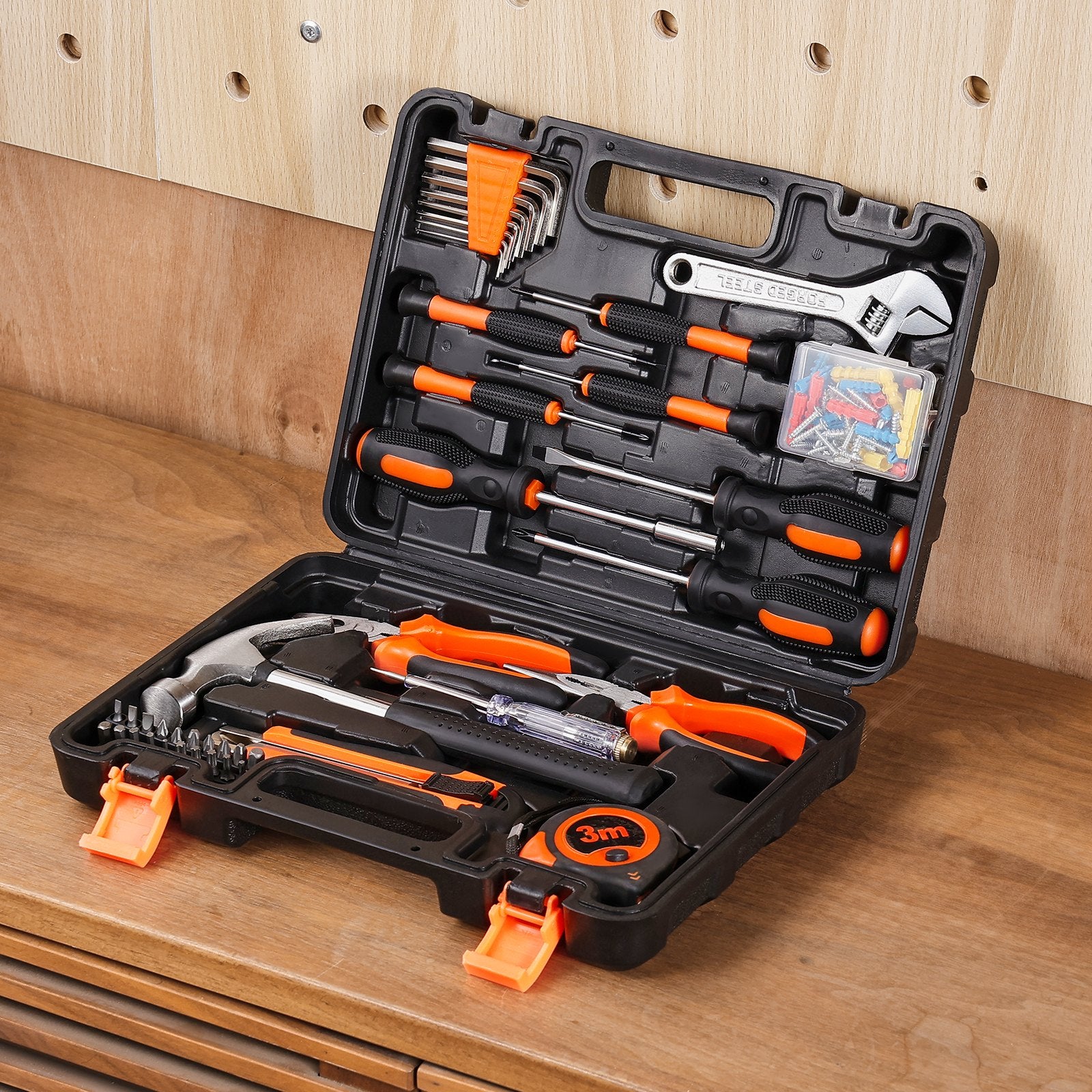 Hand Tools: VEVOR Tool Kit 132 Piece General Household Hand Tool Set with Portable Tool Case