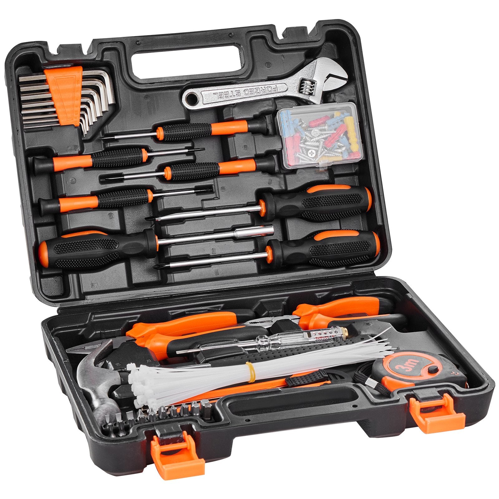 Hand Tools: VEVOR Tool Kit 132 Piece General Household Hand Tool Set with Portable Tool Case