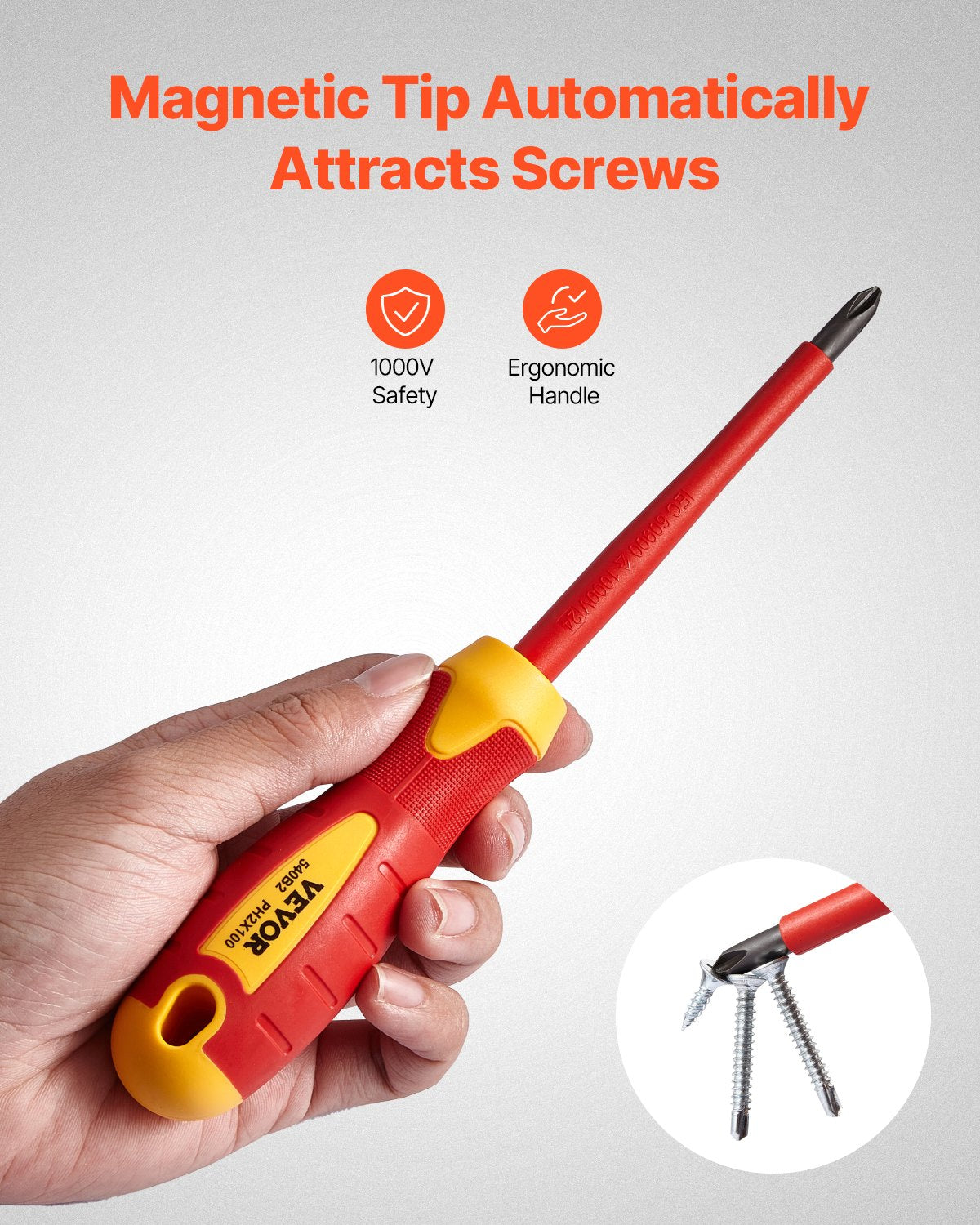 Screwdrivers: VEVOR Insulated Screwdriver Set 12-Piece Insulated Tool Set for Electricians