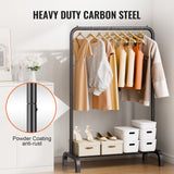 Clothing & Wardrobe Storage: VEVOR Clothes Rack, Heavy Duty Clothing Garment Rack with Hanging Rod and Bottom Storage Area, Clothing Rack for Bedroom Guest Room