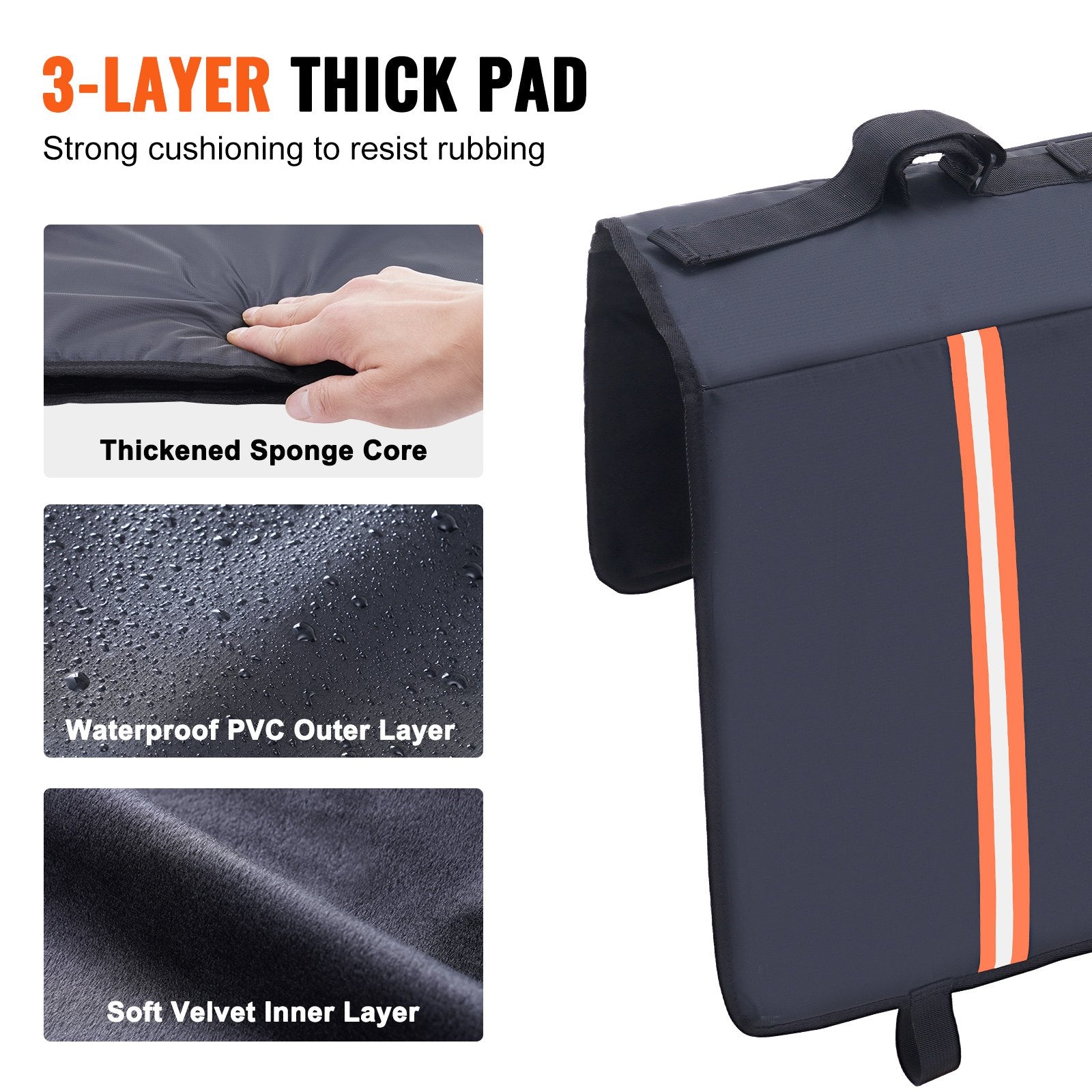 Automotive Parts: VEVOR 53-inch Tailgate Pad 5-Bike Pickup Truck Bed Tailgate Pad Protector Cover