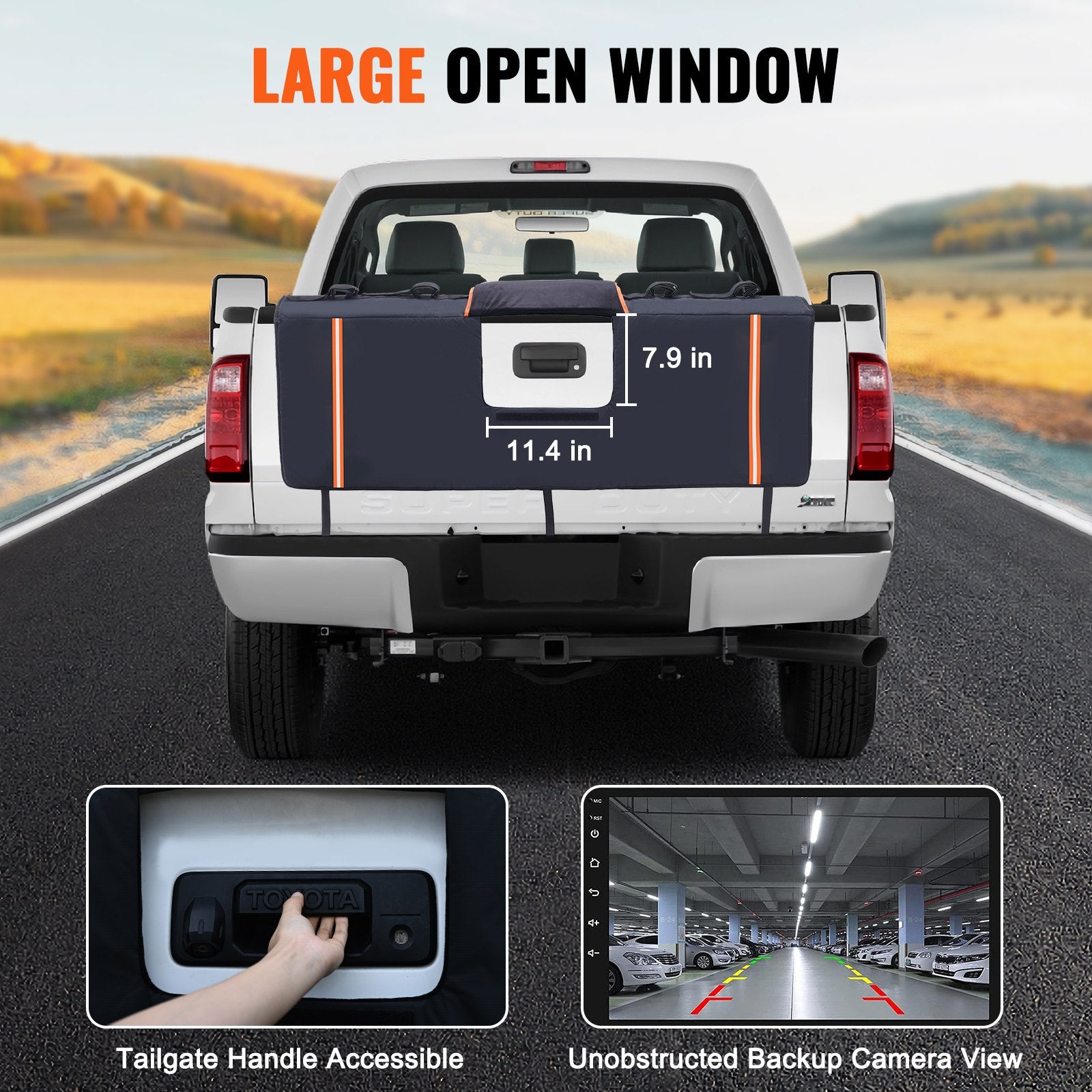 Automotive Parts: VEVOR 53-inch Tailgate Pad 5-Bike Pickup Truck Bed Tailgate Pad Protector Cover