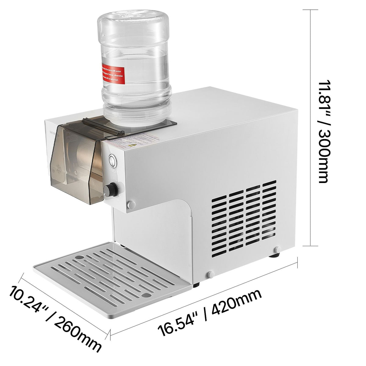 Snowflake Ice Machine, 40KG/24H Snowflake Ice Maker, Ice-Shaver Machine with Stainless Steel Blade, Electric Snow Cone Maker with 1.8L Tank, 90S Fast Pre-Cooling, for Home & Small Gatherings