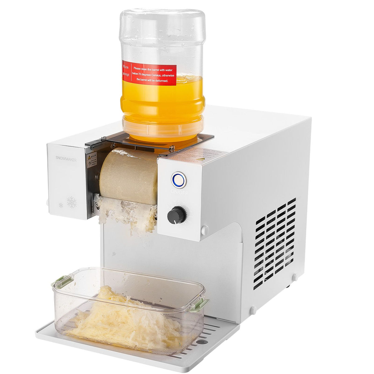 Snowflake Ice Machine, 40KG/24H Snowflake Ice Maker, Ice-Shaver Machine with Stainless Steel Blade, Electric Snow Cone Maker with 1.8L Tank, 90S Fast Pre-Cooling, for Home & Small Gatherings