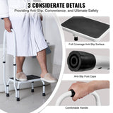 Mobility & Accessibility: VEVOR Step Stool 1-Step 150KG Capacity, 3 Adjustable Height with Handle Steel Step Ladder, Portable Toddler Step Stools for Adults, Non-Slip Sturdy Step Ladders for Office, RVs, Pets