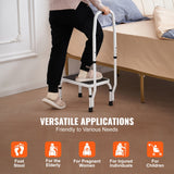 Mobility & Accessibility: VEVOR Step Stool 1-Step 150KG Capacity, 3 Adjustable Height with Handle Steel Step Ladder, Portable Toddler Step Stools for Adults, Non-Slip Sturdy Step Ladders for Office, RVs, Pets