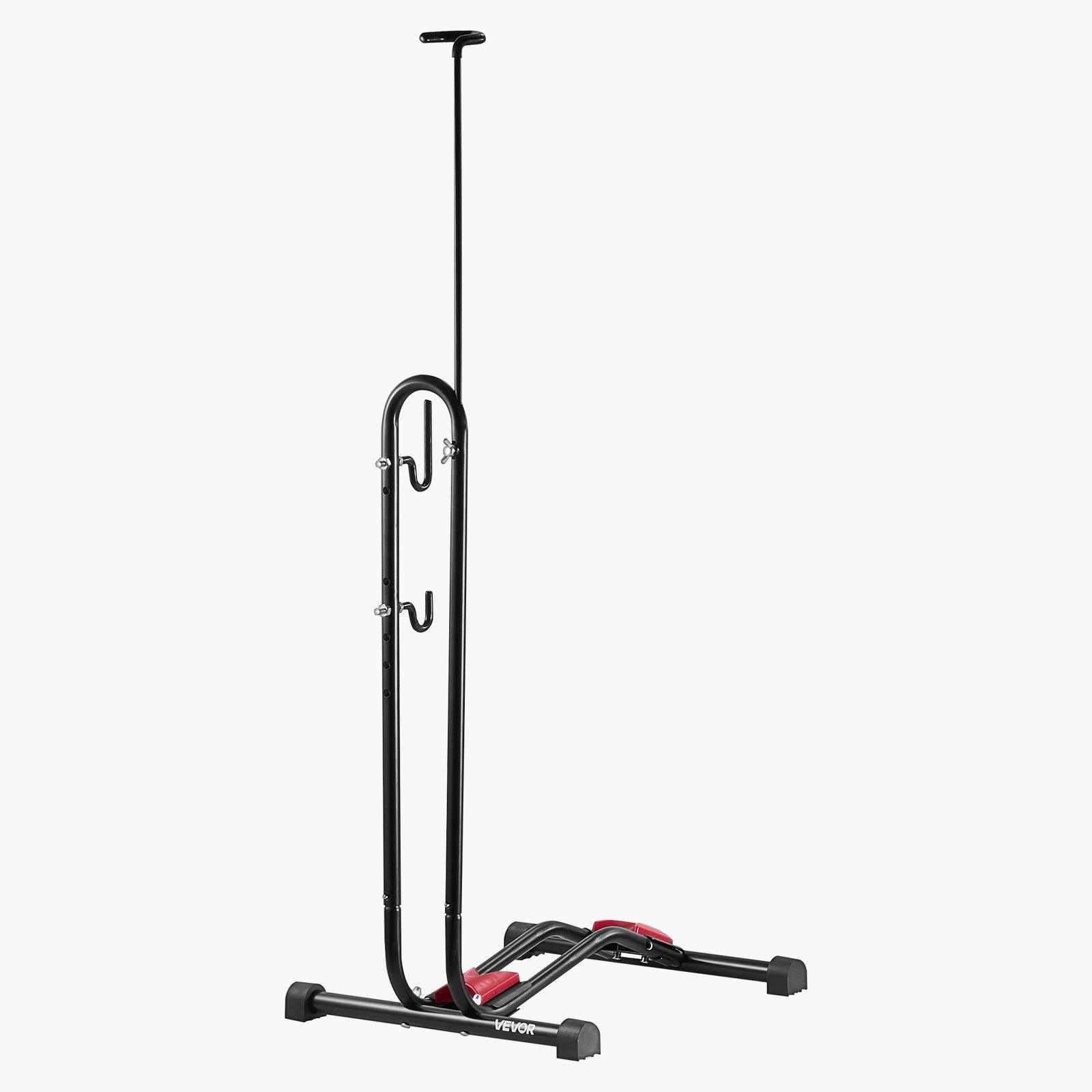 Wall Storage Racks: VEVOR Bike Rack, Upright Bike Stand Floor for 406.4 to 700 mm Mountain & Road Bikes, Vertical & Horizontal Bicycle Stand for Secure Parking and Storage in Garage, Truck Bed, Indoor, Outdoor, Black