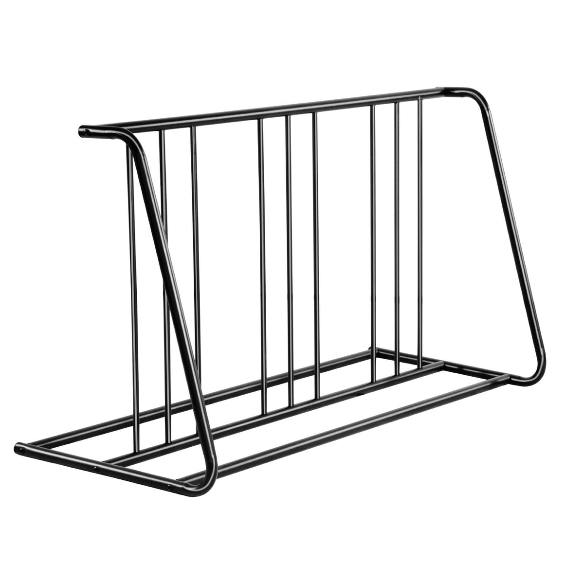 Bike Rack, Fits Tire Width 3 Inch/76.2 mm, Carbon Steel Double-Sided Grid Bike Rack Stand, Freestanding Bicycle Storage Holder for Curbside, Garage, Indoor, Outdoor Parking, 6-Bicycle Capacity