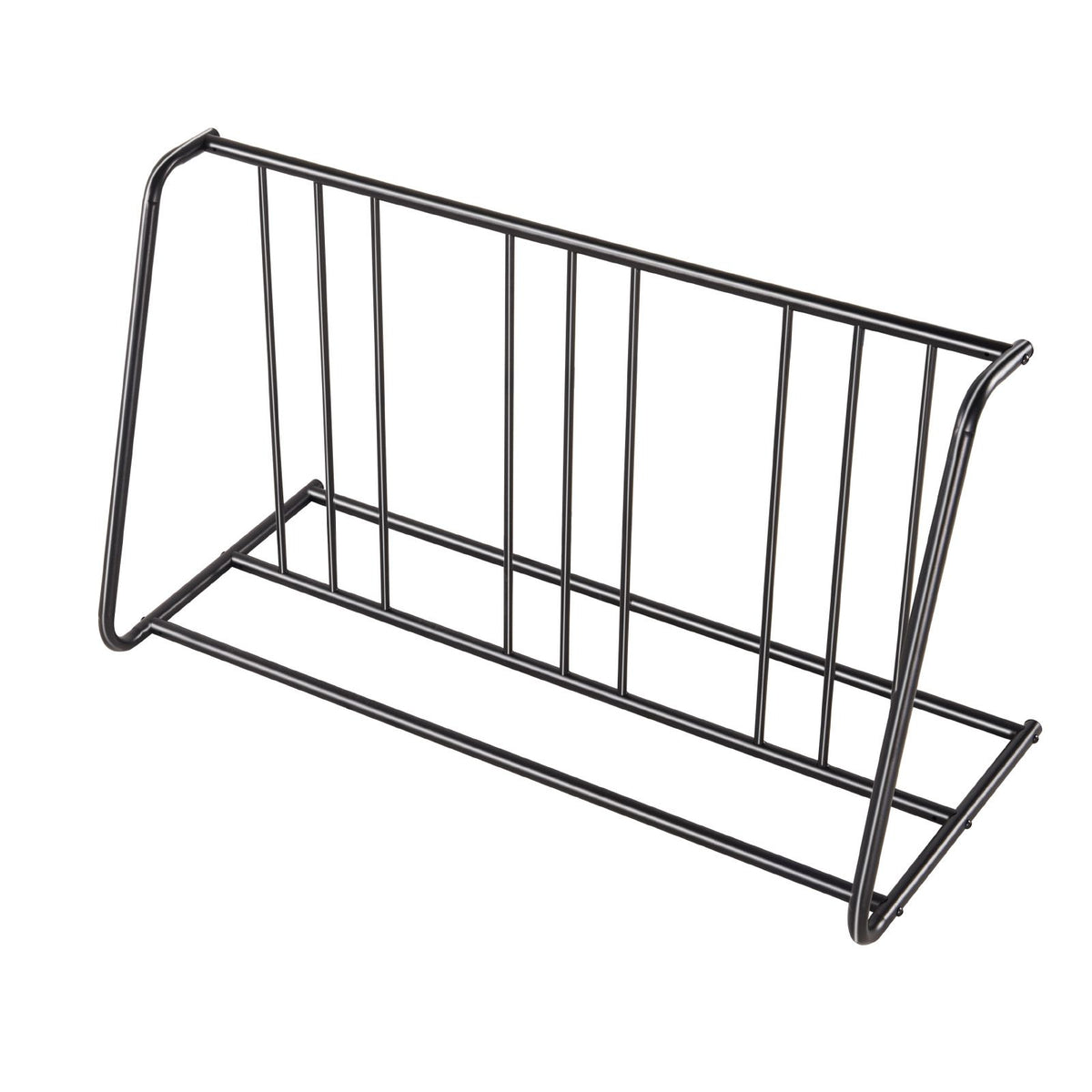 Bike Rack, Fits Tire Width 3 Inch/76.2 mm, Carbon Steel Double-Sided Grid Bike Rack Stand, Freestanding Bicycle Storage Holder for Curbside, Garage, Indoor, Outdoor Parking, 6-Bicycle Capacity