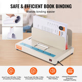 Paper Products: VEVOR Thermal Binding Machine, 500 Sheets Capacity Book Binding Machine, Thermal Book Binder 50mm Binding Thickness A3(Short Edge)/A4/A5 Document, with Infrared Optical Detection