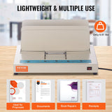 Paper Products: VEVOR Thermal Binding Machine, 500 Sheets Capacity Book Binding Machine, Thermal Book Binder 50mm Binding Thickness A3(Short Edge)/A4/A5 Document, with Infrared Optical Detection