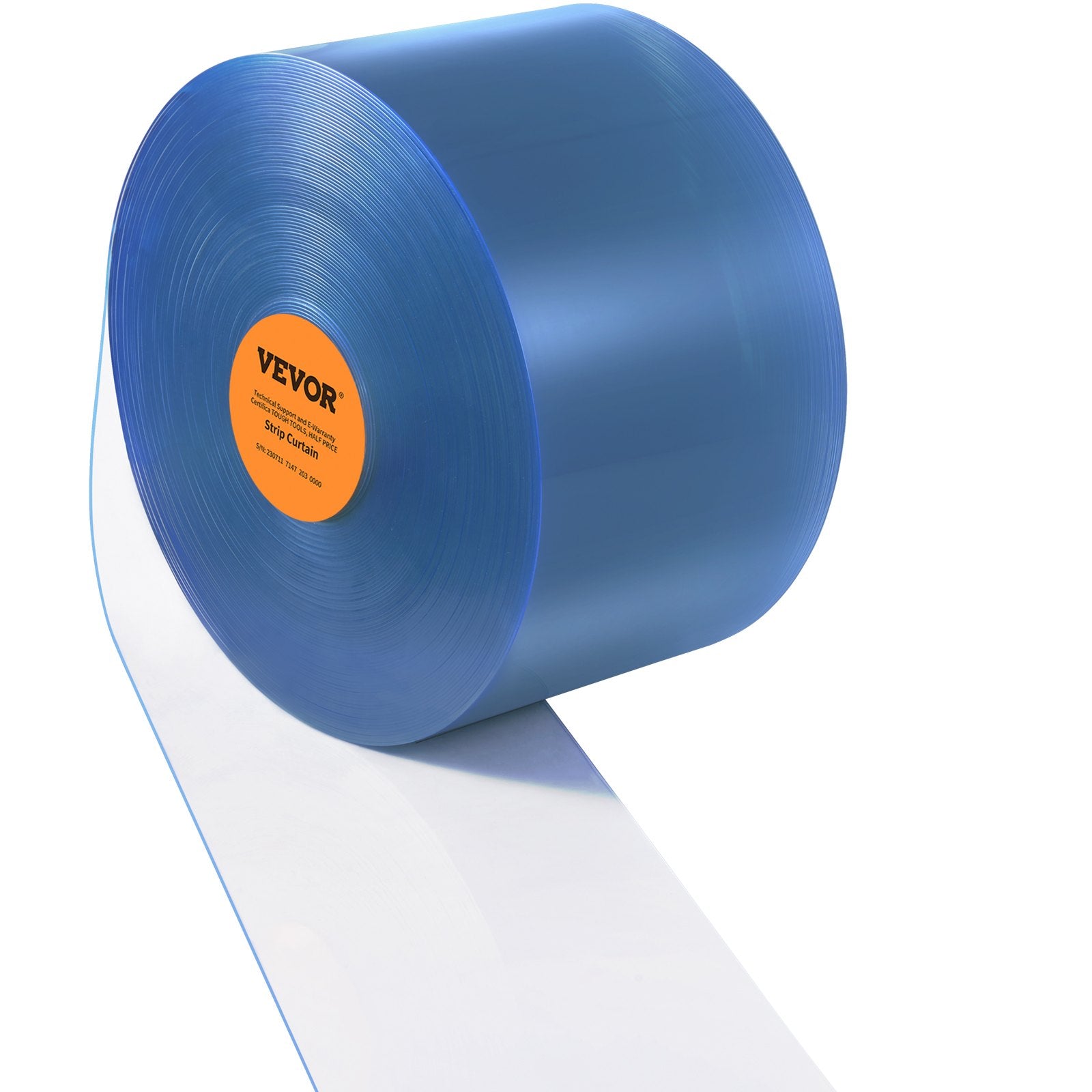 Strip Curtain, 3048 cm L x 30.5 cm W x 3 mm Thickness, Clear PVC Smooth Curtain Strip Door Bulk Roll, Plastic Door Strips for Doorway of Supermarket, Garage, Warehouse, Barn, Pet Animal House