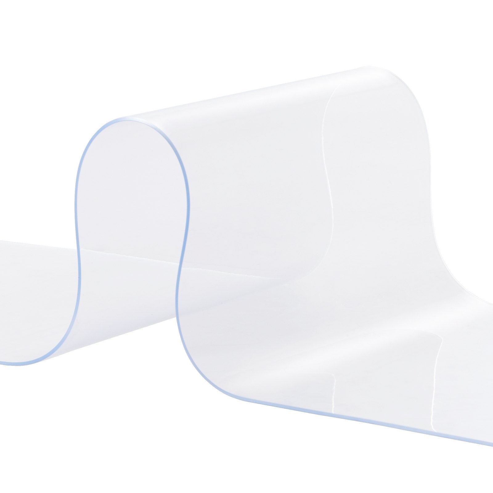 Strip Curtain, 3048 cm L x 30.5 cm W x 3 mm Thickness, Clear PVC Smooth Curtain Strip Door Bulk Roll, Plastic Door Strips for Doorway of Supermarket, Garage, Warehouse, Barn, Pet Animal House