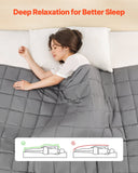 Blankets & Throws: VEVOR Weighted Blanket, 11 kg, 2235 x 2640 mm King Size, Cooling Breathable Heavy Blanket with Glass Beads, All-Season Use, Suitable for 113-140 kg Adults, Anxiety Stress Relief, Improve Sleep, Grey