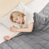 Blankets & Throws: VEVOR Weighted Blanket, 11 kg, 2235 x 2640 mm King Size, Cooling Breathable Heavy Blanket with Glass Beads, All-Season Use, Suitable for 113-140 kg Adults, Anxiety Stress Relief, Improve Sleep, Grey