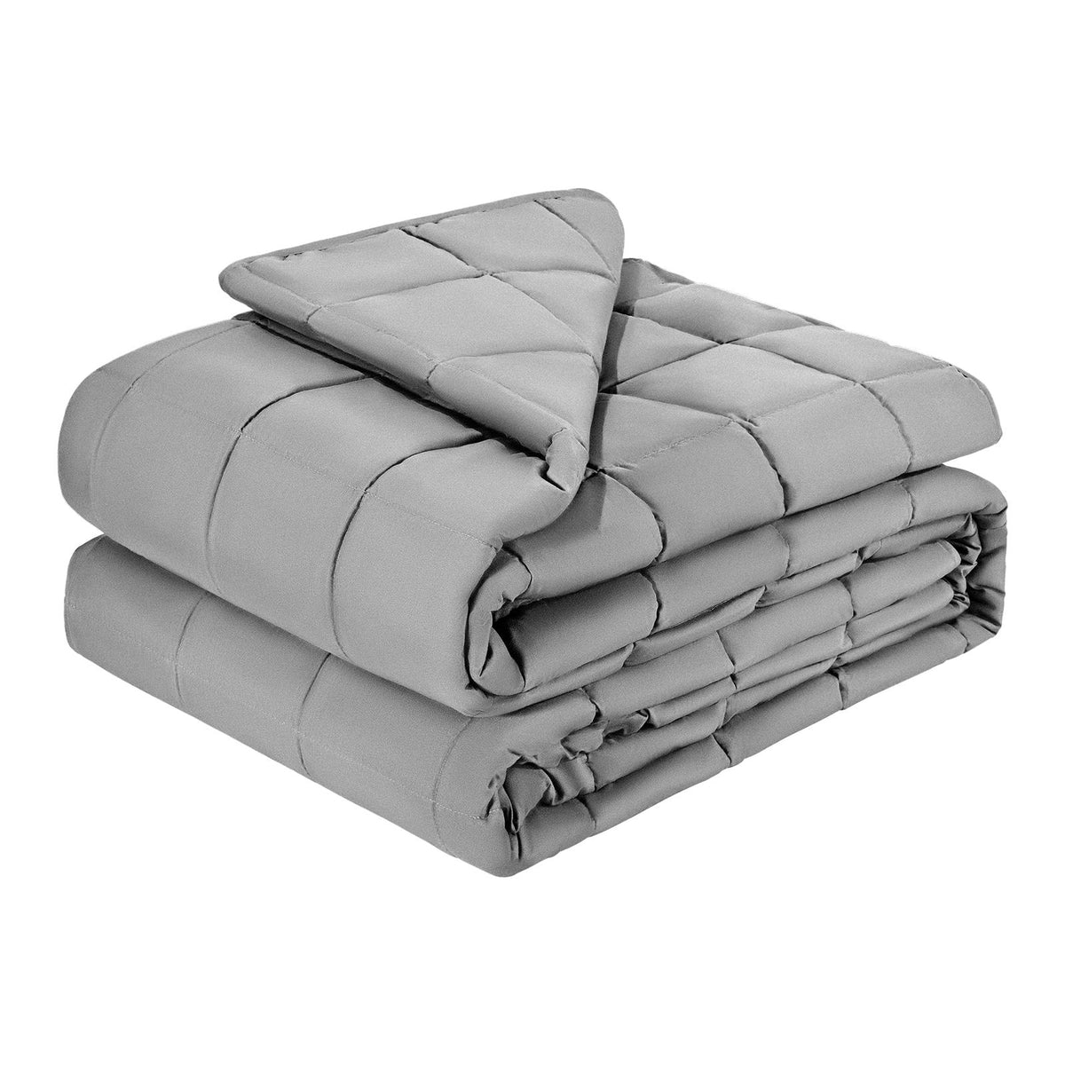 Weighted Blanket, 11 kg, 1524 x 2032 mm Queen Size, Cooling Breathable Heavy Blanket with Glass Beads, All-Season Use, Suitable for 113-140 kg Adults, Anxiety Stress Relief, Improve Sleep, Grey