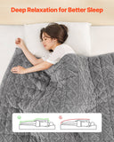 Toy Boxes: VEVOR Weighted Blanket, 9 kg, 1524 x 2032 mm Queen Size, Sherpa Fleece Heavy Blanket with Glass Beads, Soft Warm Cozy Fluffy Touch, for 90-113 kg Adults, Anxiety Stress Relief, Improve Sleep, Grey
