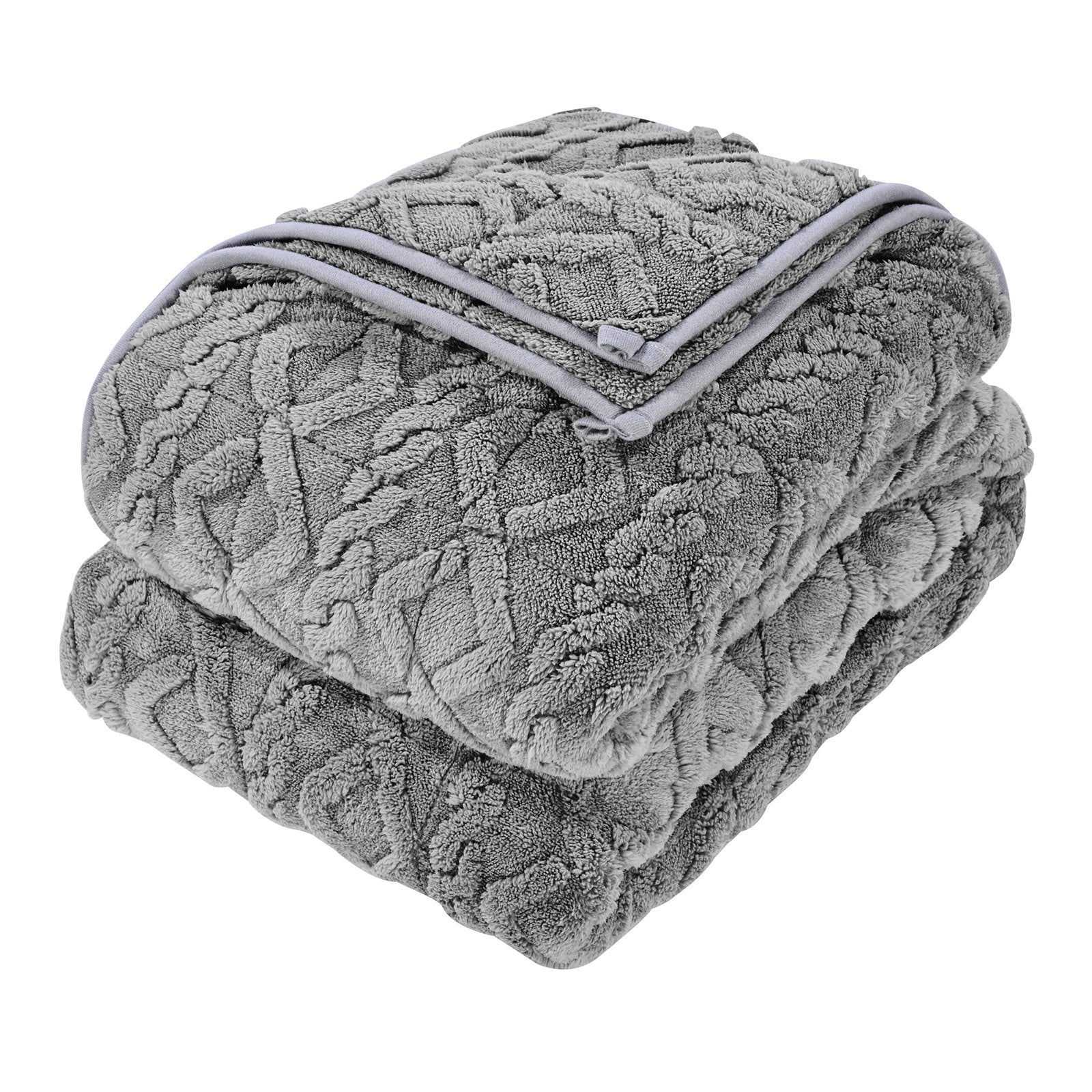Weighted Blanket, 9 kg, 1524 x 2032 mm Queen Size, Sherpa Fleece Heavy Blanket with Glass Beads, Soft Warm Cozy Fluffy Touch, for 90-113 kg Adults, Anxiety Stress Relief, Improve Sleep, Grey