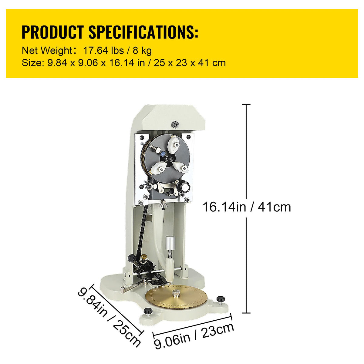 Inside Ring Engraver, Double Sided Dial Ring Engraver Stamper, 1.5mm-2.0mm Character Letter Block Ring Engraving Machine, Aluminum Alloy Body, with 3 Clamps, for Jewelry Rings Inner Engraving