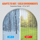 Curtains & Drapes: VEVOR Strip Curtain, 2286 cm L x 20 cm W x 2 mm Thickness, Clear Ribbed PVC Curtain Strip Door Bulk Roll, Plastic Door Strips for Doorways of Supermarket, Garage, Warehouse, Barn, Pet Animal House
