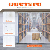 Curtains & Drapes: VEVOR Strip Curtain, 2500 cm L x 20 cm W x 2 mm Thickness, Clear PVC Smooth Curtain Strip Door Bulk Roll, Plastic Door Strips for Doorways of Supermarket, Garage, Warehouse, Barn, Pet Animal House