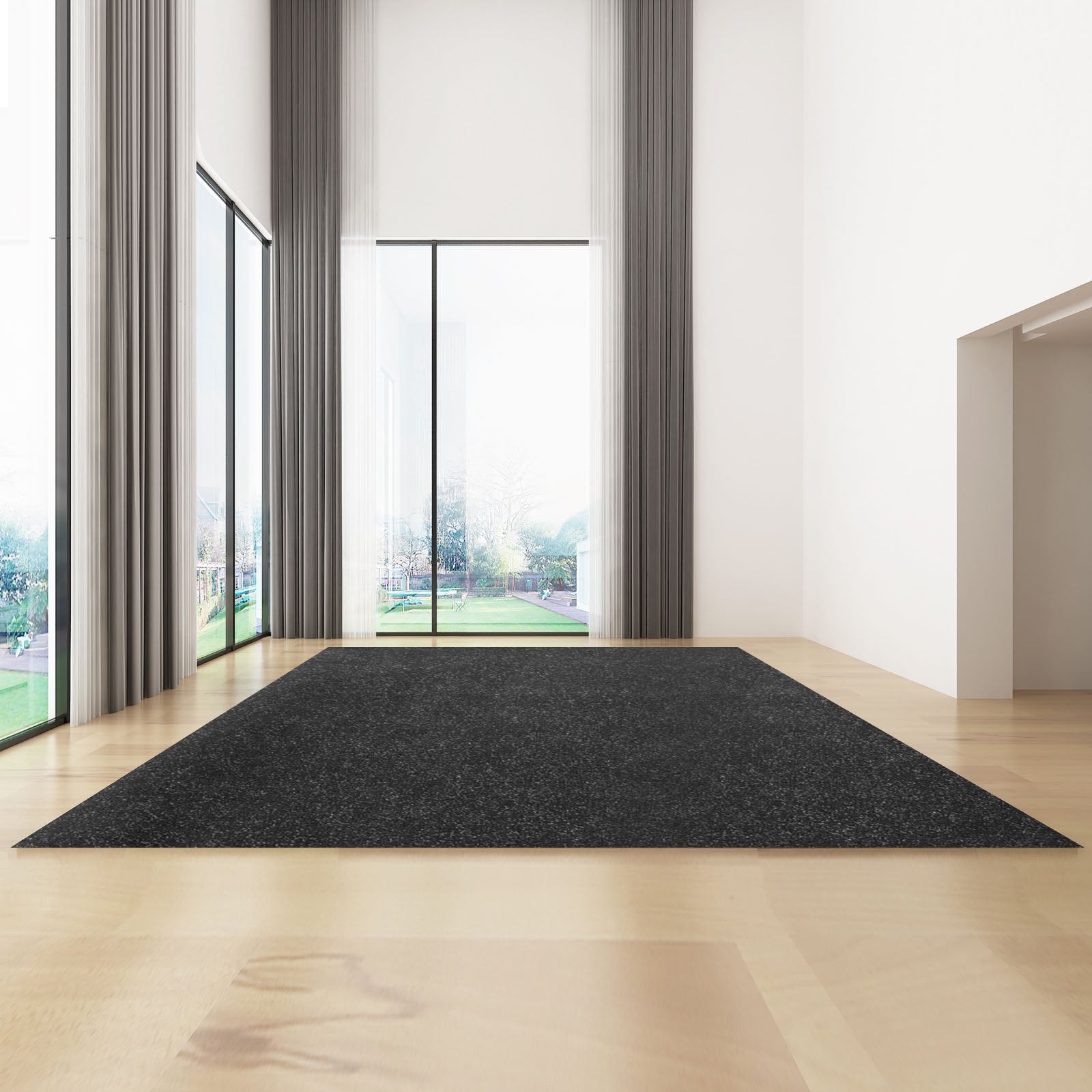 Boating Accessories: VEVOR Marine Carpet, 6 x 23 ft Boat Carpeting, Charcoal Black Marine Grade Boat Carpet, Indoor/Outdoor Marine Carpeting with Water-proof TPR Backing, Water-proof Carpet Roll for Home, Patio, Porch, De