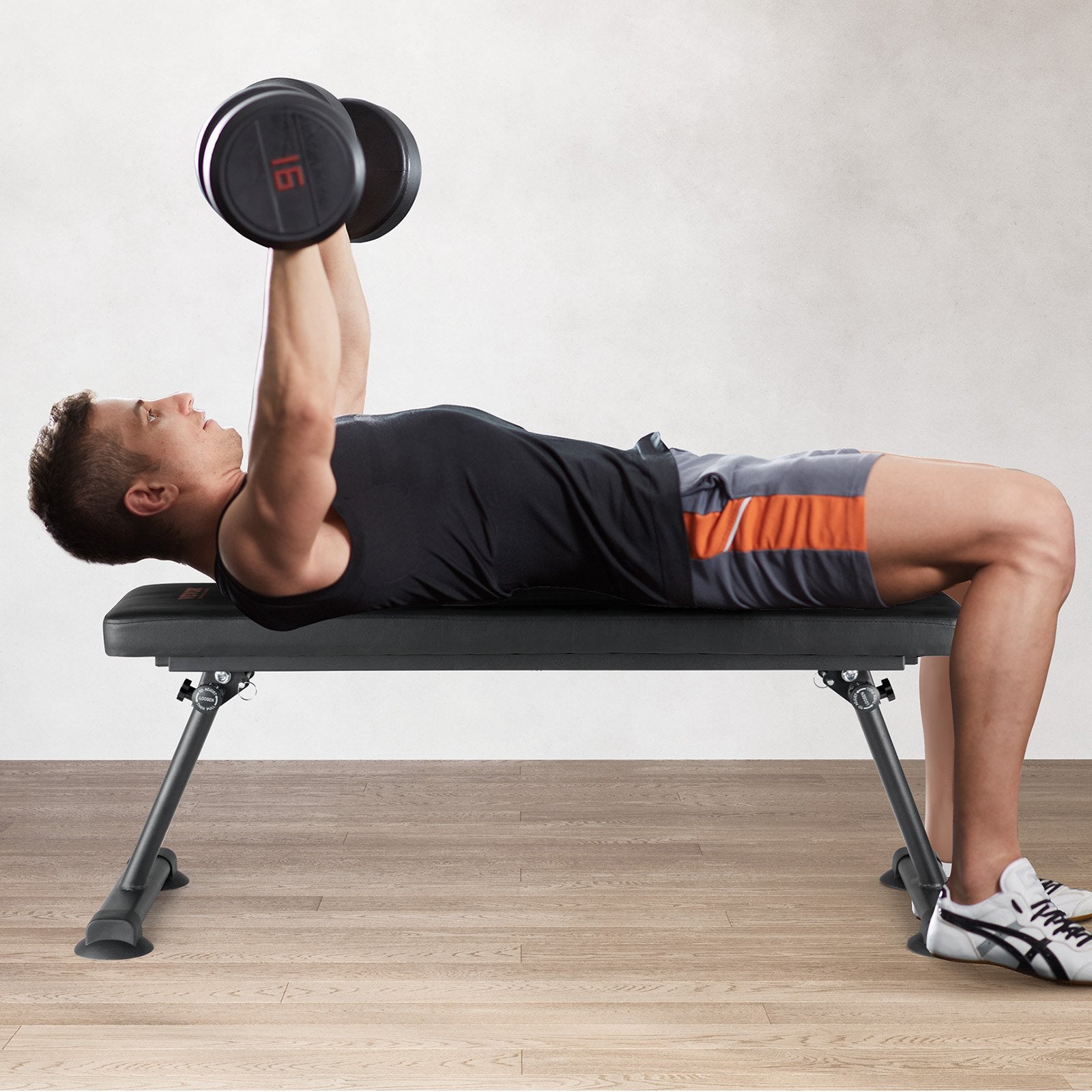 Exercise Benches: VEVOR Flat Weight Bench, Foldable Strength Training Bench, Utility Workout Bench for Full Body Workout, 1000 LBS Press Bench for Home Gym Exercise, for Multi-Purpose Weight Training and Ab Exercises
