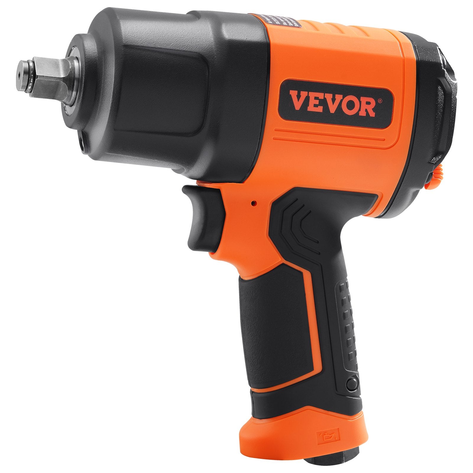 Tool Clamps & Vices: VEVOR 1/2-Inch Air Impact Wrench, High Torque Up to 1400 ft-lbs, Lightweight 4.6 lb Design Pneumatic Impact Gun with 11-PCS 1/2-Inch Drive CR-V Steel Impact Socket Set & Carrying Case