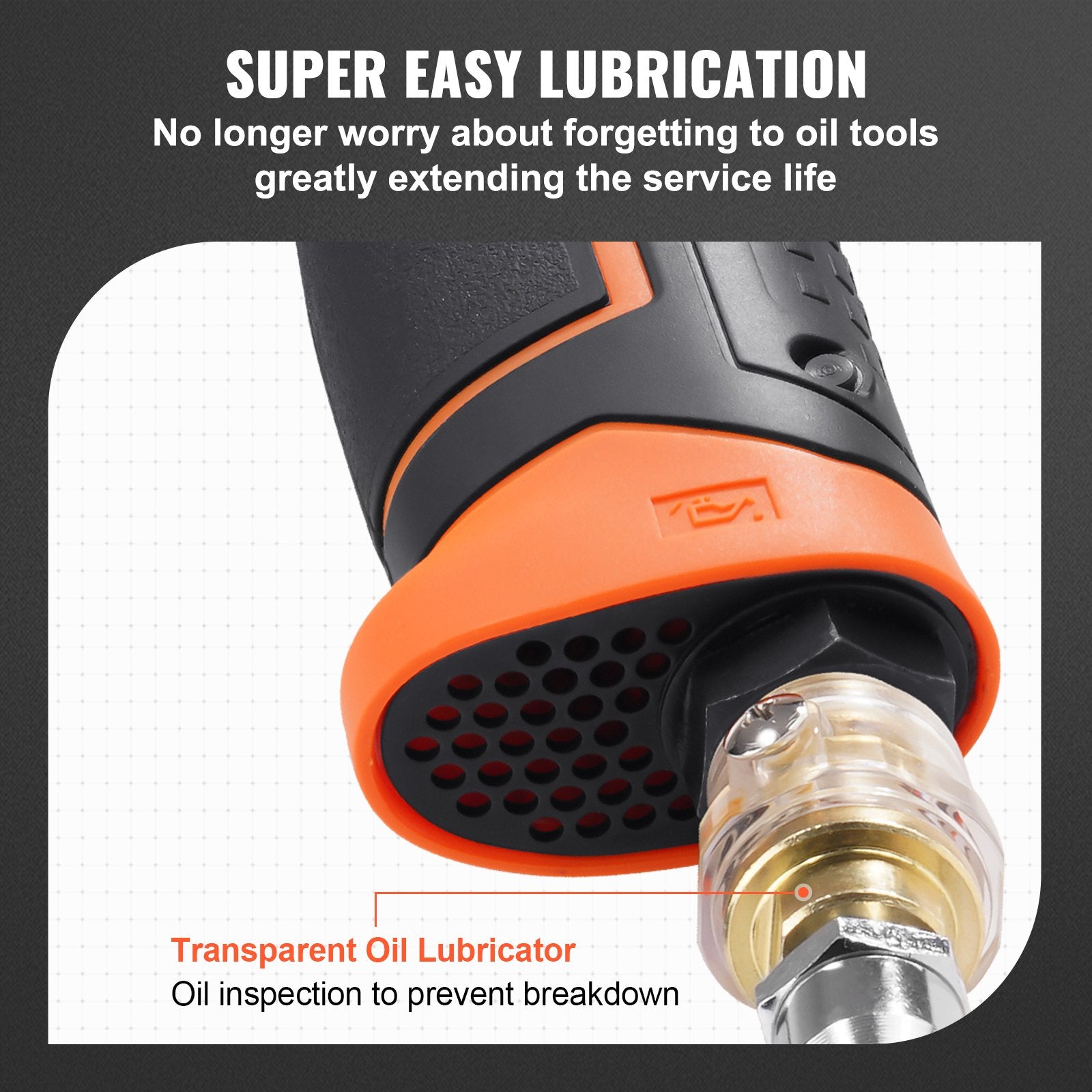 Tool Clamps & Vices: VEVOR 1/2-Inch Air Impact Wrench, High Torque Up to 1400 ft-lbs, Lightweight 4.6 lb Design Pneumatic Impact Gun with 11-PCS 1/2-Inch Drive CR-V Steel Impact Socket Set & Carrying Case