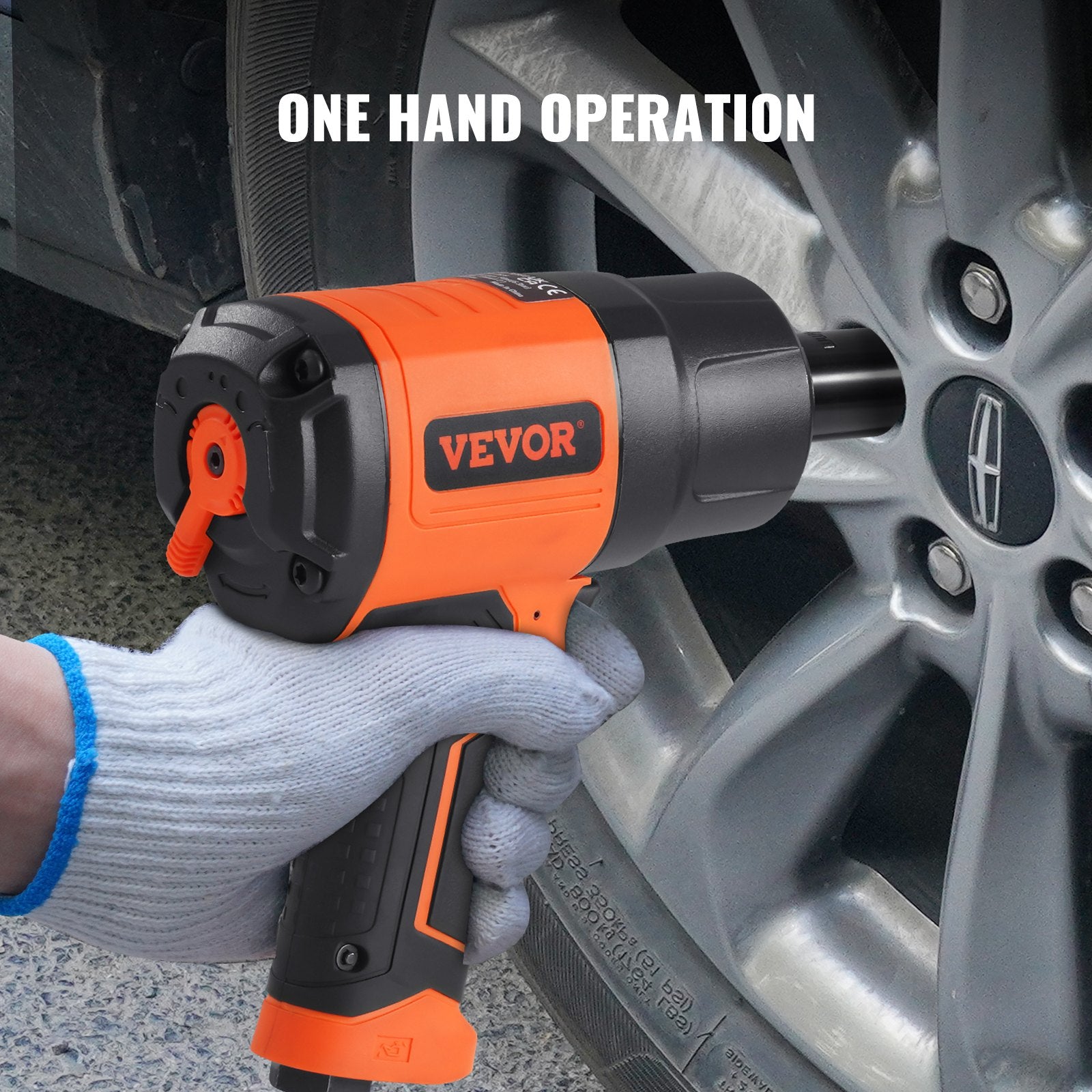 Tool Clamps & Vices: VEVOR 1/2-Inch Air Impact Wrench, High Torque Up to 1400 ft-lbs, Lightweight 4.6 lb Design Pneumatic Impact Gun with 11-PCS 1/2-Inch Drive CR-V Steel Impact Socket Set & Carrying Case