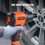 Tool Clamps & Vices: VEVOR 1/2-Inch Air Impact Wrench, High Torque Up to 1400 ft-lbs, Lightweight 4.6 lb Design Pneumatic Impact Gun with 11-PCS 1/2-Inch Drive CR-V Steel Impact Socket Set & Carrying Case