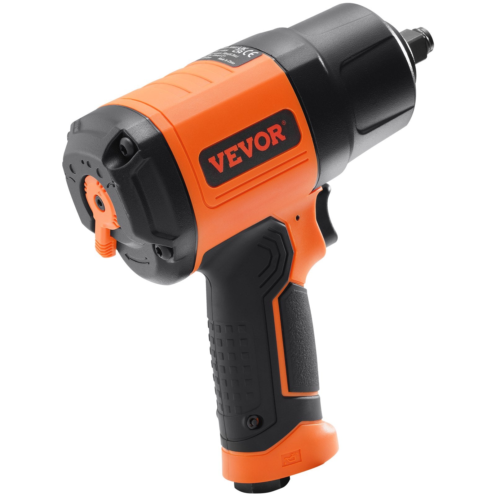 Tool Clamps & Vices: VEVOR 1/2-Inch Air Impact Wrench, High Torque Up to 1400 ft-lbs, Lightweight 4.6 lb Design Pneumatic Impact Gun with 11-PCS 1/2-Inch Drive CR-V Steel Impact Socket Set & Carrying Case