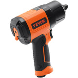 Tool Clamps & Vices: VEVOR 1/2-Inch Air Impact Wrench, High Torque Up to 1400 ft-lbs, Lightweight 4.6 lb Design Pneumatic Impact Gun with 11-PCS 1/2-Inch Drive CR-V Steel Impact Socket Set & Carrying Case