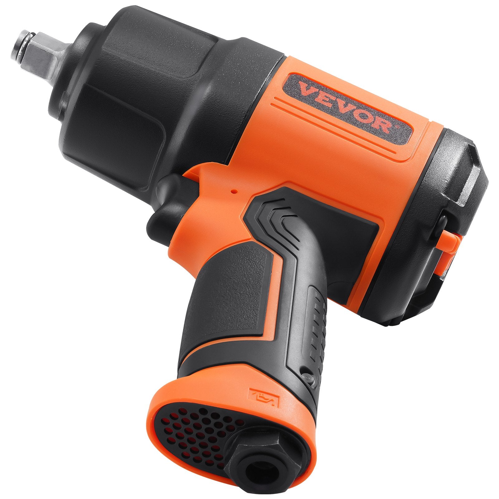 Tool Clamps & Vices: VEVOR 1/2-Inch Air Impact Wrench, High Torque Up to 1400 ft-lbs, Lightweight 4.6 lb Design Pneumatic Impact Gun with 11-PCS 1/2-Inch Drive CR-V Steel Impact Socket Set & Carrying Case