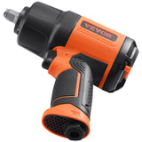 Tool Clamps & Vices: VEVOR 1/2-Inch Air Impact Wrench, High Torque Up to 1400 ft-lbs, Lightweight 4.6 lb Design Pneumatic Impact Gun with 11-PCS 1/2-Inch Drive CR-V Steel Impact Socket Set & Carrying Case