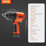 Automotive Repair & Speciality Tools: VEVOR Air Impact Wrench, 3/4-Inch Drive Air Impact Gun, Up to 1870ft-lbs Nut-busting Torque, Composite Pneumatic Impact Wrench for Auto_epairs_nd_aintenance Heavy Duty