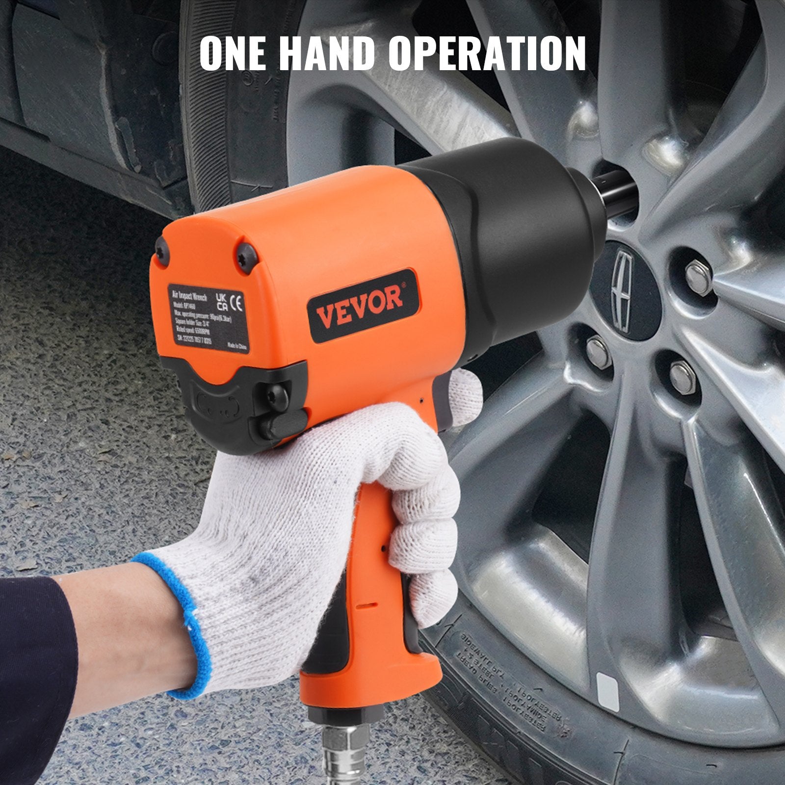 Automotive Repair & Speciality Tools: VEVOR Air Impact Wrench, 3/4-Inch Drive Air Impact Gun, Up to 1870ft-lbs Nut-busting Torque, Composite Pneumatic Impact Wrench for Auto_epairs_nd_aintenance Heavy Duty